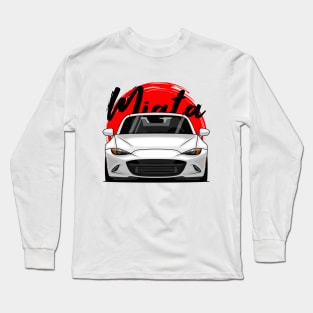 White Miata MX5 ND Long Sleeve T-Shirt